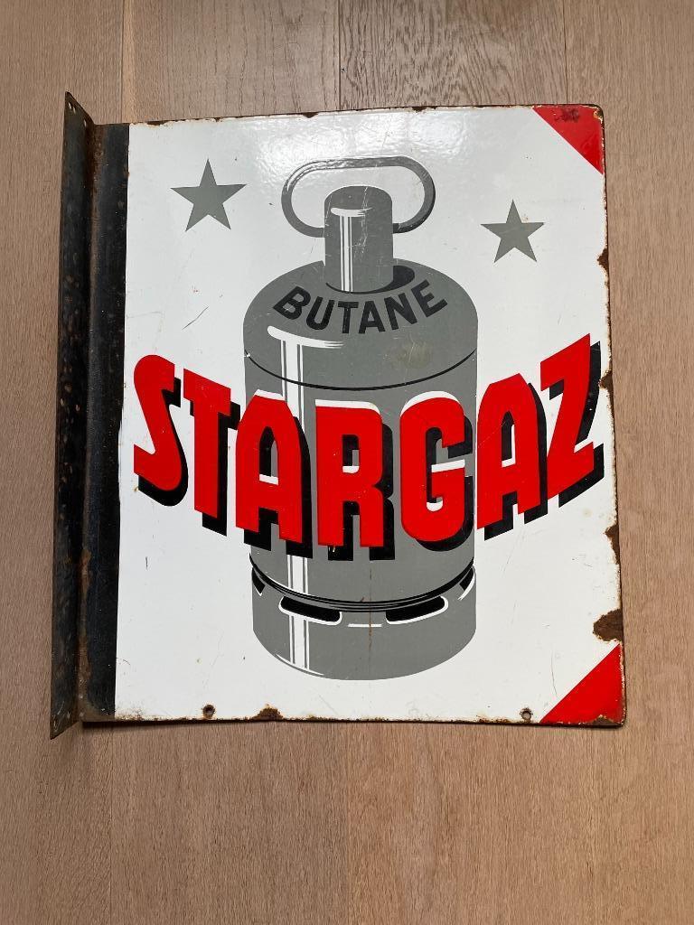 Emaillebord STARGAZ - dubbelzijdig, Enlèvement, Utilisé, Panneau publicitaire
