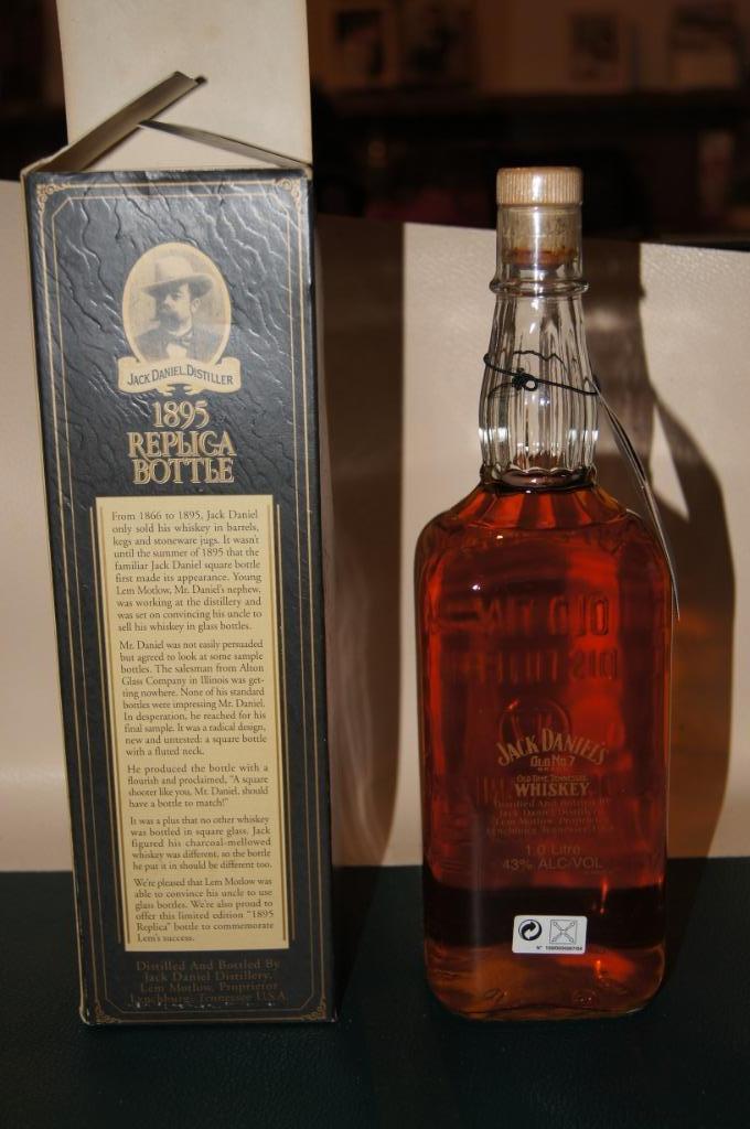 Whiskey Jack Daniel's Old No7 REPLICA BOTTLE 1895, Overige typen, Nieuw, Ophalen of Verzenden, Noord-Amerika