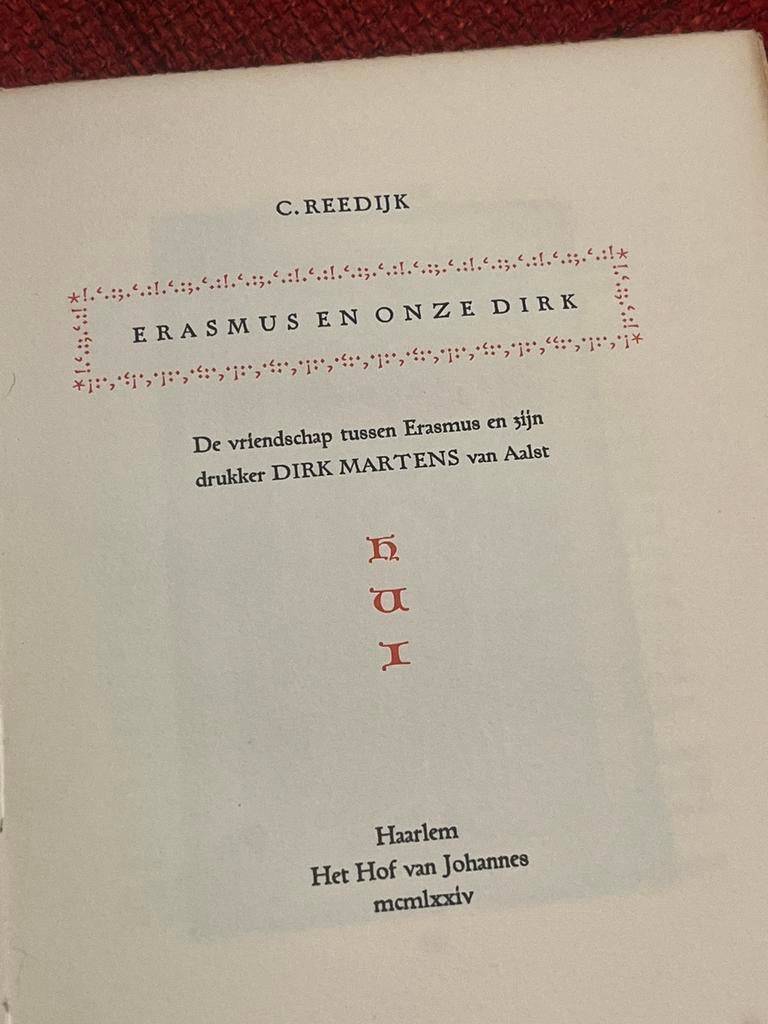 Oud boek Aalst Erasmus En Onze Dirk Martens, Ophalen
