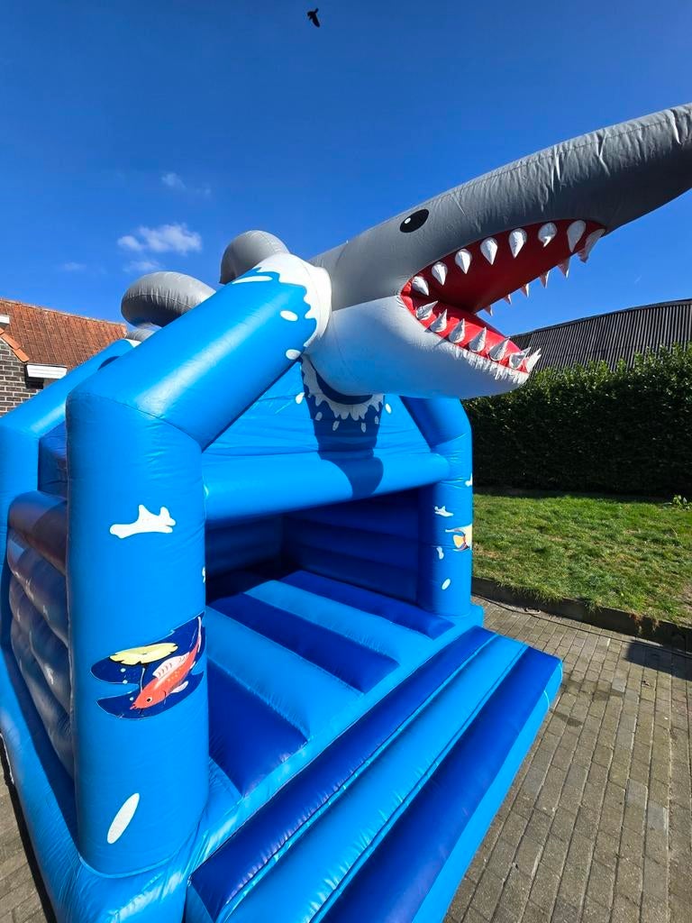 Haai springkasteel a frame, Ophalen of Verzenden, Zo goed als nieuw