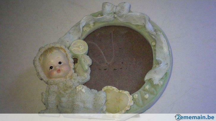 Blauw kadertje voor babyfoto, Huis en Inrichting, Ophalen of Verzenden, Gebruikt