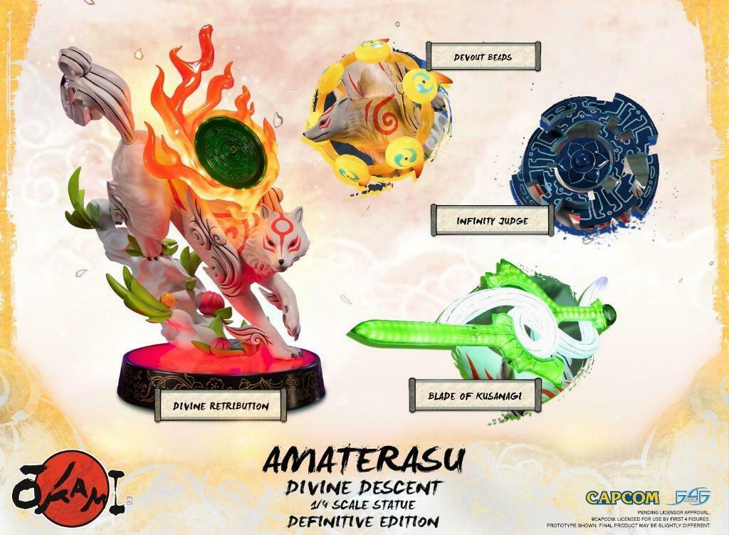 OKAMI - AMATERASU: DIVINE DESCENT (DEFINITIVE EDITION), Collections, Statues & Figurines, Neuf, Fantasy, Enlèvement ou Envoi