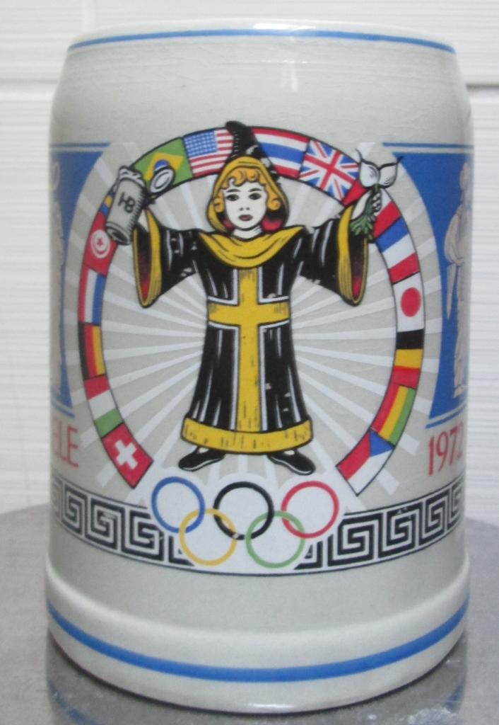 Bierpot/bierpul/bierkrug 'Olympische Spiele 1972 in München, Verzamelen, Ophalen of Verzenden, Gebruikt, Pul(len), Overige merken