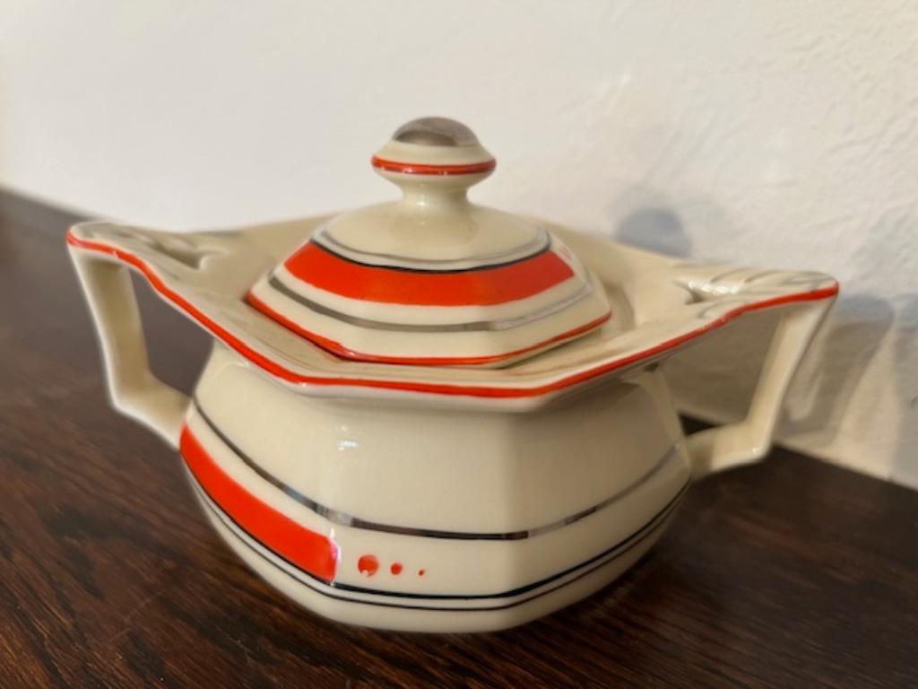 Art Deco suikerpot Cambridge Ivory, Antiek en Kunst, Ophalen
