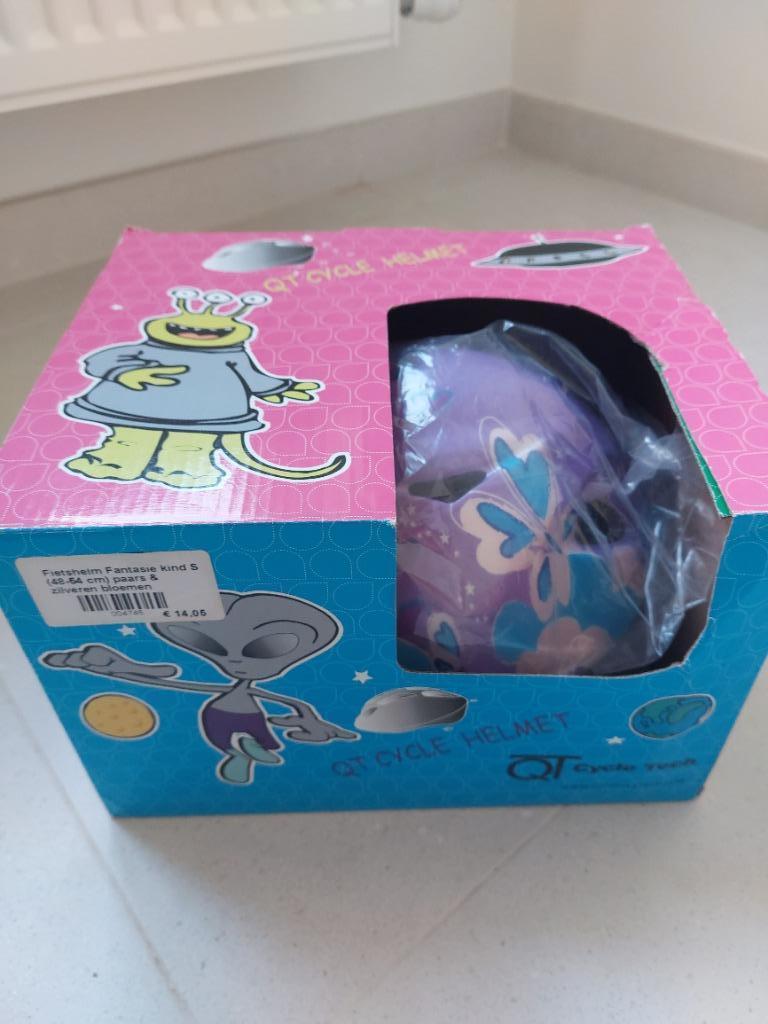 Nouveau casque de vélo pour enfant S 48-54 cm fleurs violet, Enlèvement, Neuf, S, Fille