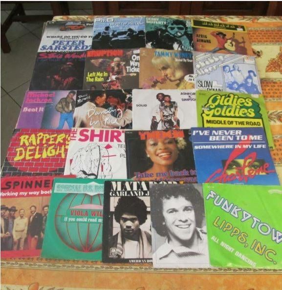 52 singles en vinyle fin des années 70-80, CD & DVD, Enlèvement ou Envoi, Comme neuf, Pop, Single