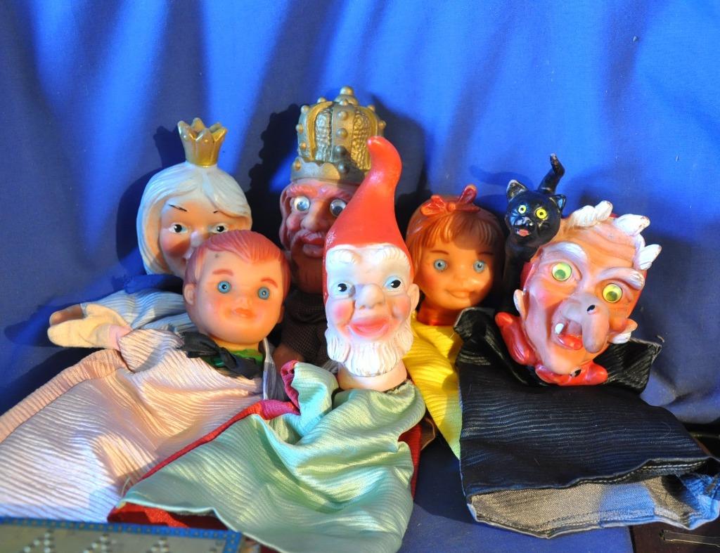 lot de 6 marionnette vintage, Ophalen of Verzenden