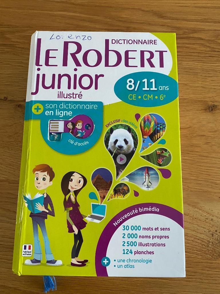 Dictionnaire français Le Robert Junior 8/11 - A DONNER, Enlèvement, Utilisé, Français, Autres éditeurs