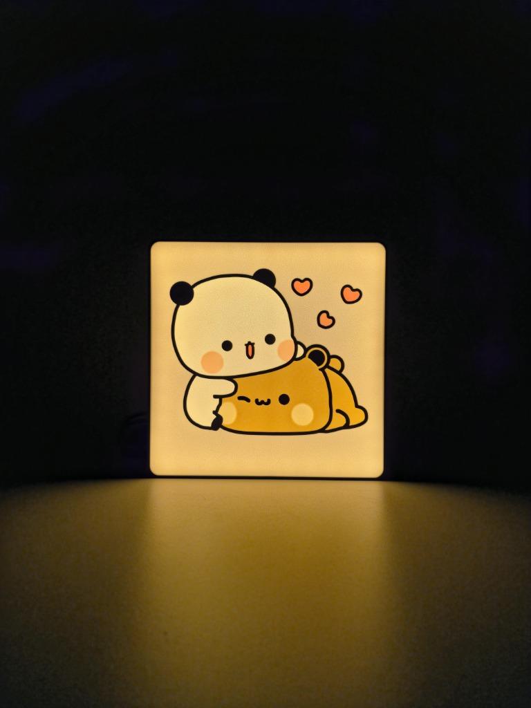 Bubu & Dudu - Jolie lampe Saint-Valentin, Neuf, Autres culots, Enlèvement ou Envoi, Cartoonstijl, Kawaii-aesthetic