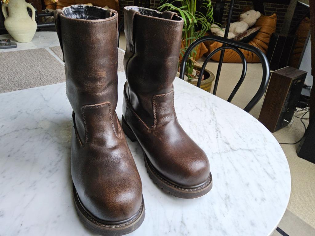 BOTTES CUIR WRANGLER  44, Vêtements | Hommes, Chaussures, Bottes, Enlèvement ou Envoi, Comme neuf, Brun