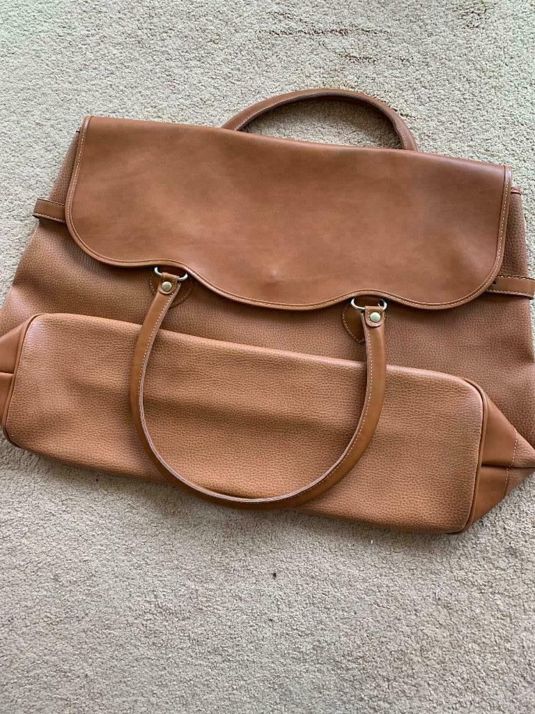Toffe grote handtas/reistas, Enlèvement, Comme neuf, Brun, Sac à main