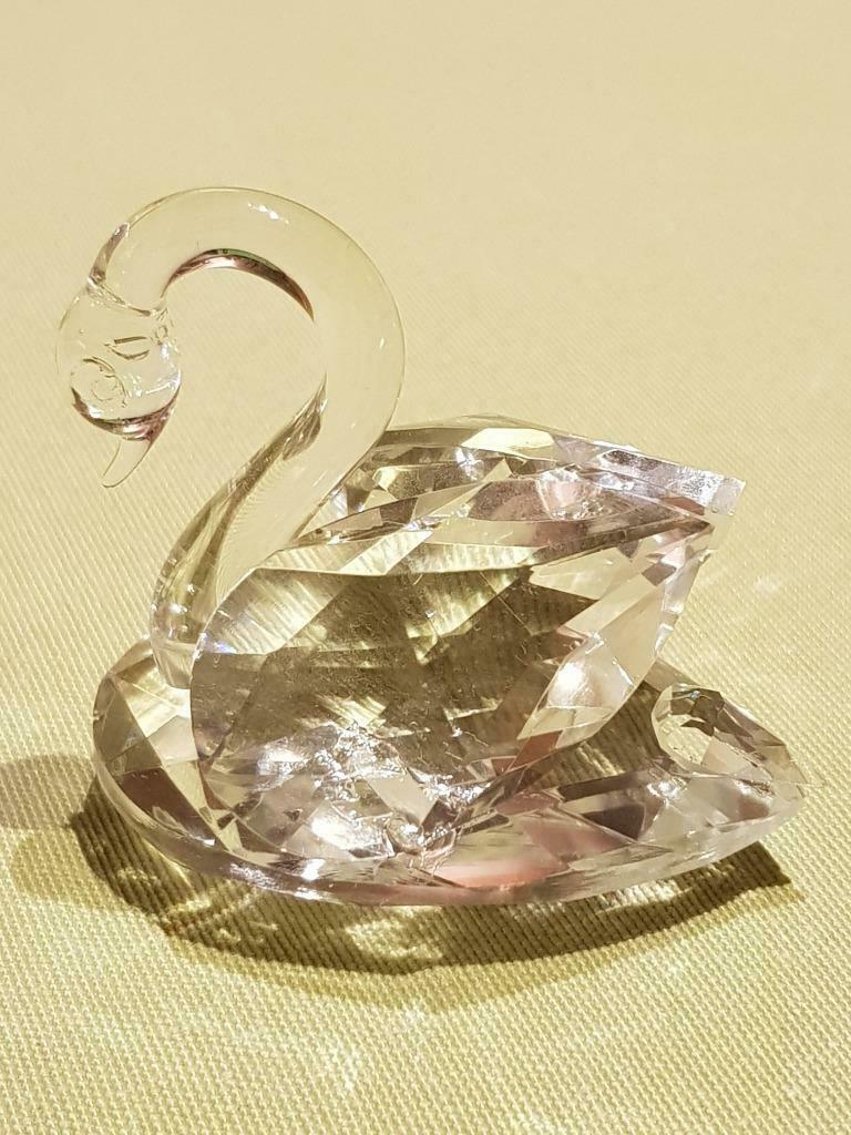 zwaan in boheems kristal, Antiek en Kunst, Ophalen of Verzenden