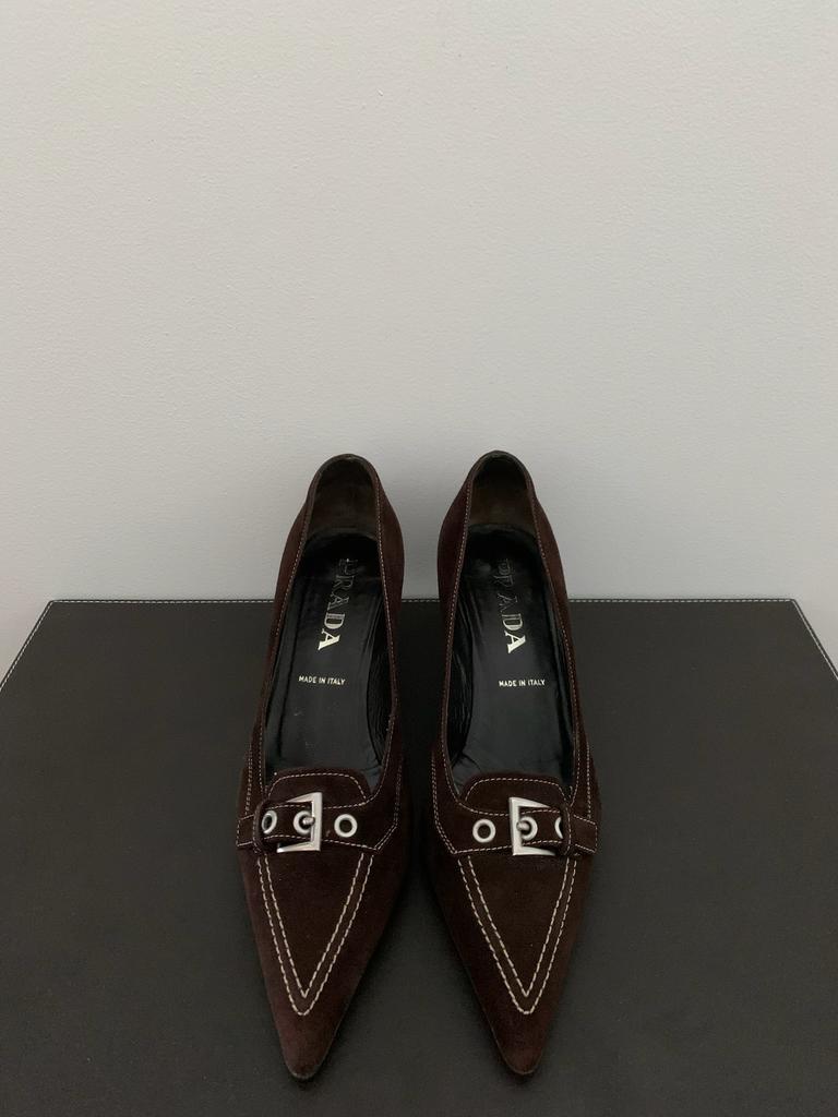 Chaussures PRADA (37,5 / Made in Italy), Prada, Enlèvement ou Envoi, Comme neuf, Escarpins