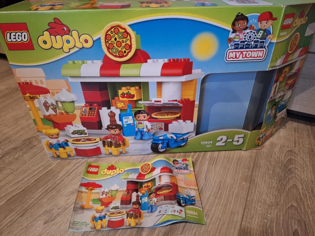 Lego Duplo pizzeria 10834, Ophalen, Zo goed als nieuw, Complete set, Duplo