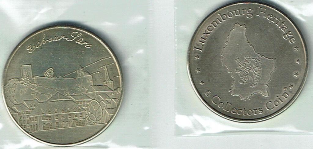 Pièce de collection Esch-sur-Sûre Luxembourg, Timbres & Monnaies, Pièces & Médailles, Envoi, Autres matériaux