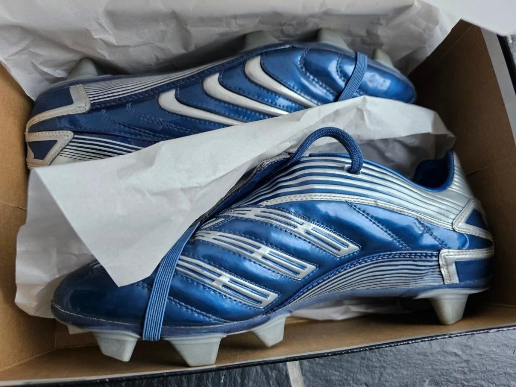 Adidas Predator Absolado TRX SG Blue/Silver – VINTAGE, Ophalen of Verzenden, Gebruikt, Schoenen
