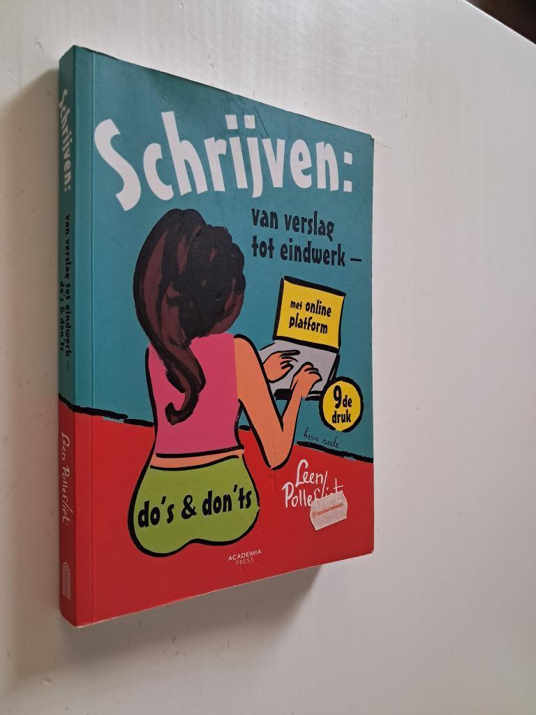 Schrijven: van verslag tot eindwerk, Boeken, Studieboeken en Cursussen, Ophalen of Verzenden