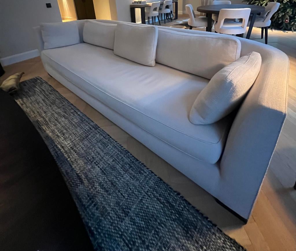Witte zetel, Huis en Inrichting, Ophalen, 250 tot 300 cm, Gebruikt, Driepersoons