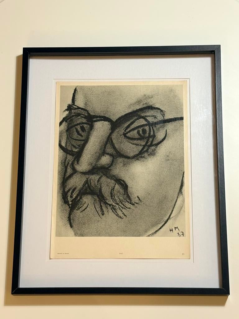 Henri MATISSE - Portrait 1937 - Éditions Petrides - Introuva, Antiek en Kunst, Kunst | Litho's en Zeefdrukken, Ophalen of Verzenden