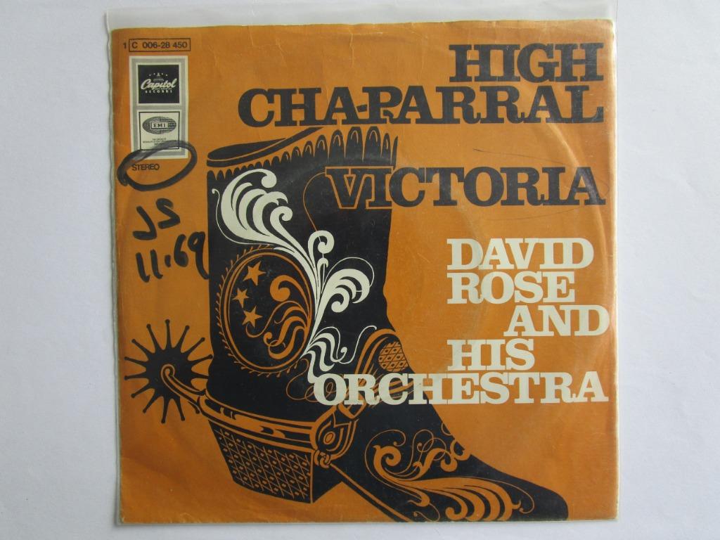 David Rose and his orchestra : High chaparral. 1969, Enlèvement ou Envoi, Comme neuf, Musique de films et Bande son