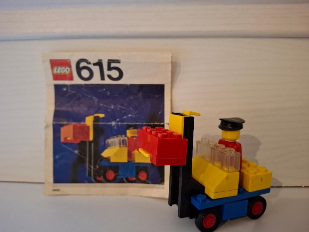 Lego 615 ( 615-2 ) Fork Lift with Driver 1975, Enlèvement ou Envoi, Lego