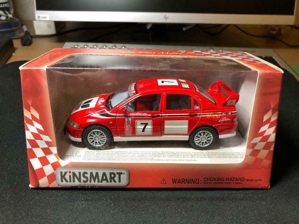 Kinsmart Mitsubishi Lancer Evolution VII Series, Ophalen of Verzenden, Nieuw, Auto