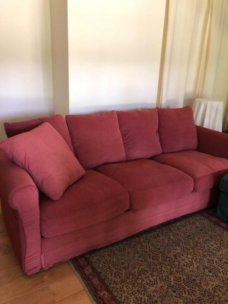 zetel plus eventueel poef, Huis en Inrichting, Zetels | Zetels, Ophalen, Klassiek, Driepersoons, 75 tot 100 cm