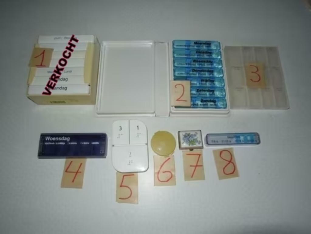 medicatiebox pillendoos voor 7 dagen medicatie doos, Ophalen of Verzenden, Gebruikt