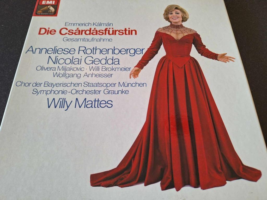 Kalman / Mattes - Die Csárdásfürstin Box 2 x L's Vinyl, Gebruikt, Opera of Operette, Ophalen of Verzenden, Romantiek