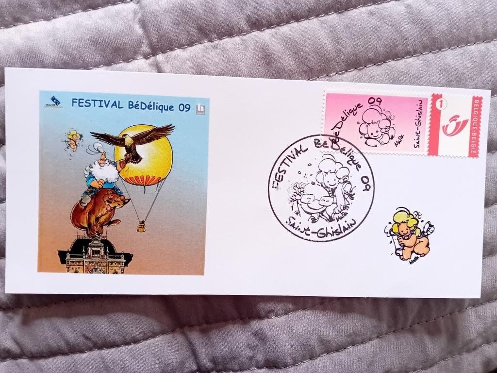Timbre festival bedelique, Timbres & Monnaies, Timbres | Enveloppes premier jour, Enlèvement, Décrit