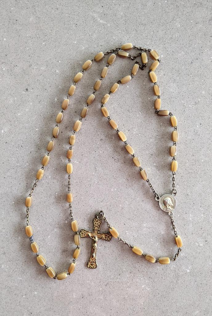 Rosaire en forme de croix dorée, Enlèvement ou Envoi, Neuf, Autres types, Christianisme | Catholique