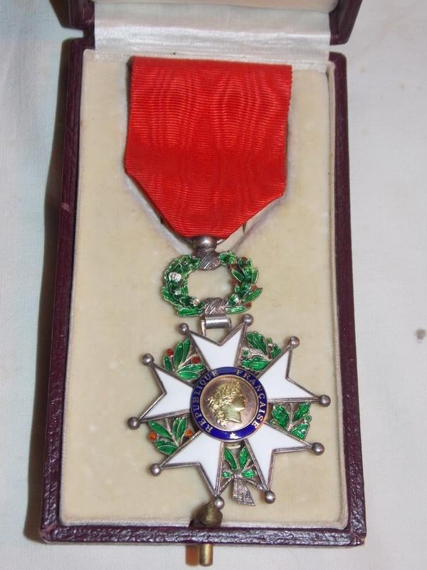 Franse Chevalier de la Legion d'honneur medaille, Ophalen of Verzenden, Landmacht, Lintje, Medaille of Wings