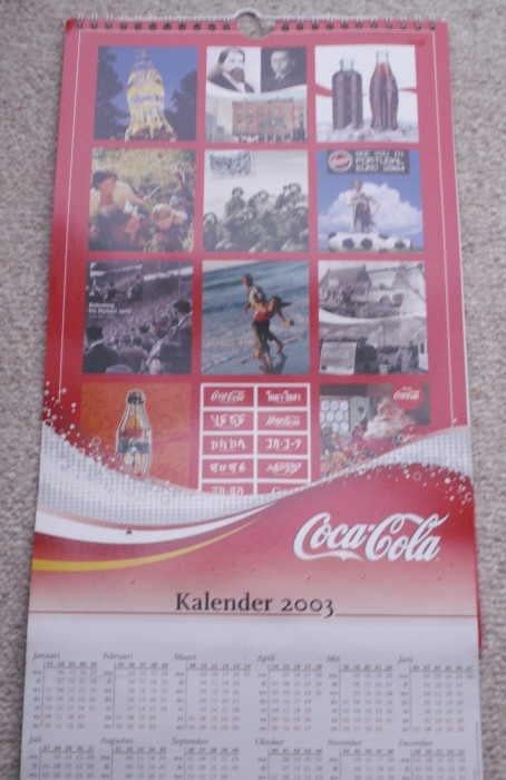 Coca-Cola kalender van 2003 Coca Cola, Ophalen of Verzenden, Nieuw