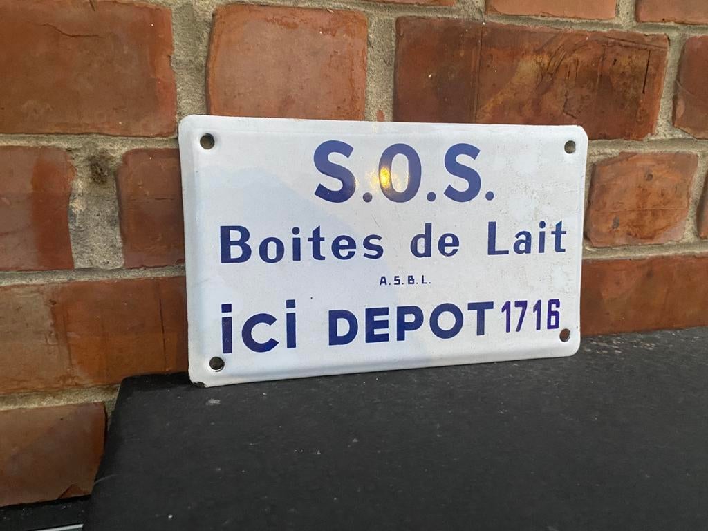 belle petite plaque emaille d’epoque, Enlèvement ou Envoi, Comme neuf