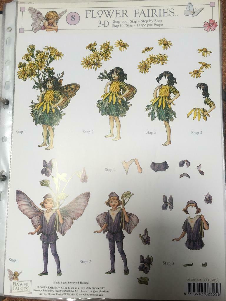 Flower fairies knipvellen -50% NU 0.30€ per vel, Verzenden, Nieuw, Fantasie, Knipvel