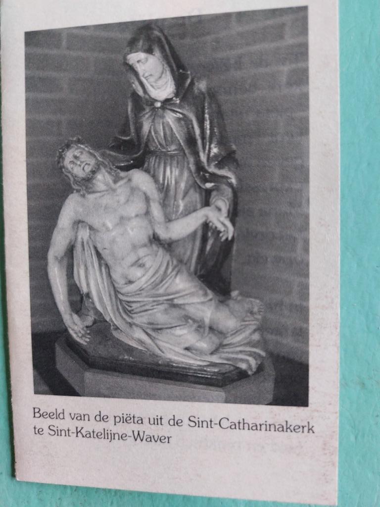 bidprentje St. Katelijne-Waver (beeld vd Pieta), Verzenden, Bidprentje
