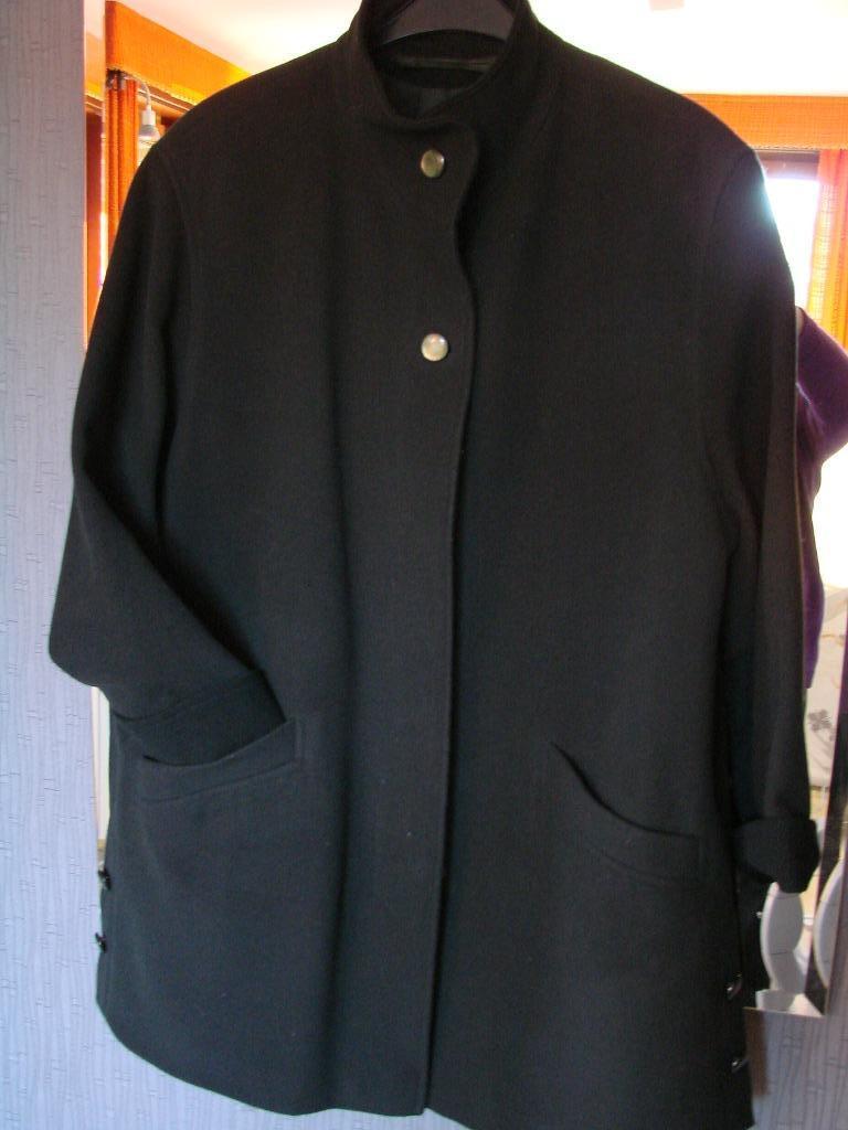 wollen kwaliteits damesmantel maat 46, Kleding | Dames, Ophalen of Verzenden, Zo goed als nieuw, Groen, Maat 46/48 (XL) of groter