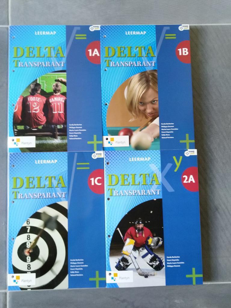 Leermappen wiskunde Delta Transparant eerste graad A-stroom, Boeken, Ophalen, Nieuw, Overige niveaus