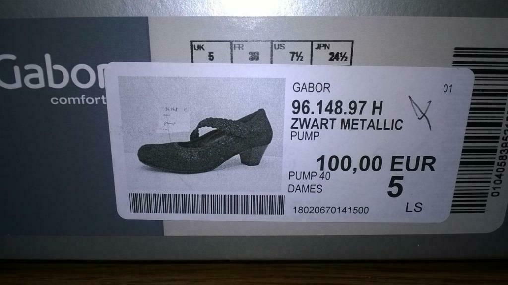 damesschoenen, Pumps, Zwart, Gabor, Ophalen of Verzenden