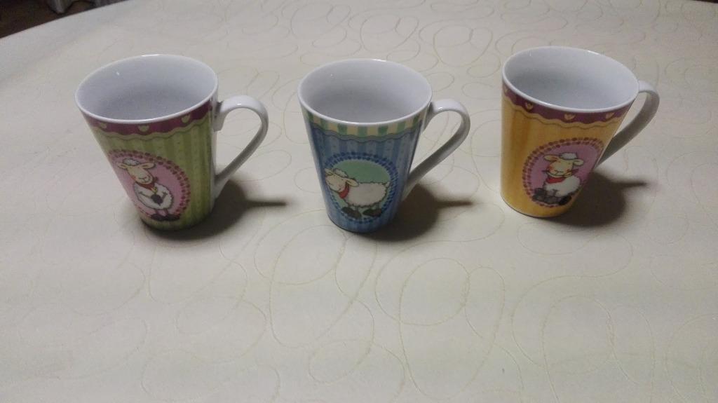 3 mokken tassen schaap, Ophalen of Verzenden, Nieuw, Keramiek