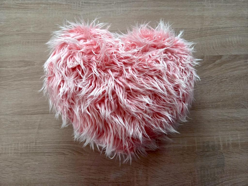 Sierkussen hart, Ophalen of Verzenden, Gebruikt, Roze, Hartvormig