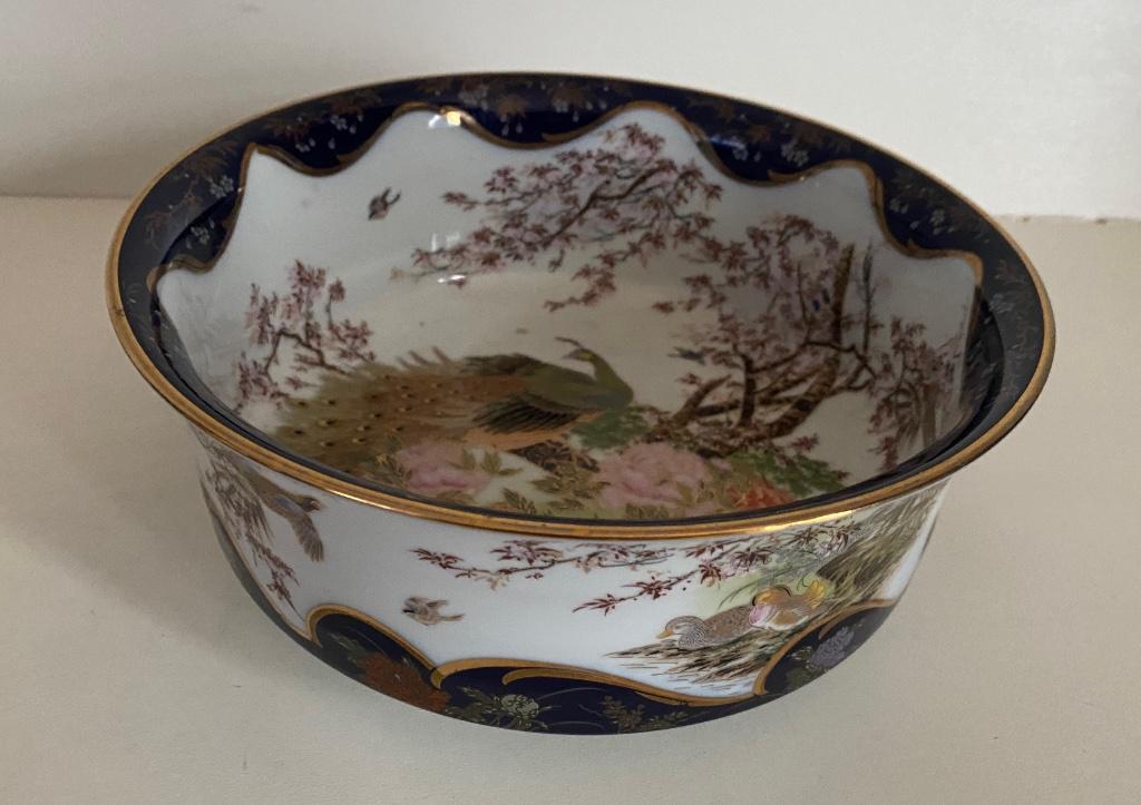 Mooie grote lege tas Shibata Chinaware porseleinen kom, Antiek en Kunst, Antiek | Porselein, Ophalen