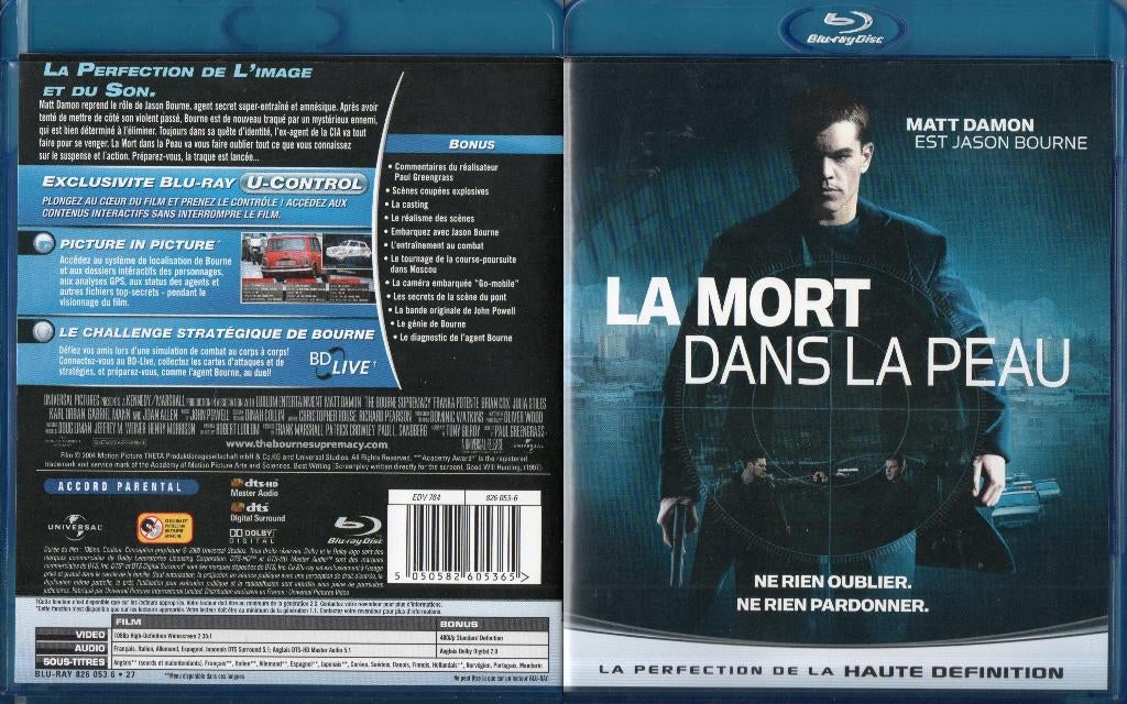 la mort dans la peau (the bourne supremacy) (blu-ray) neuf, CD & DVD, Blu-ray, Enlèvement ou Envoi, Comme neuf, Action