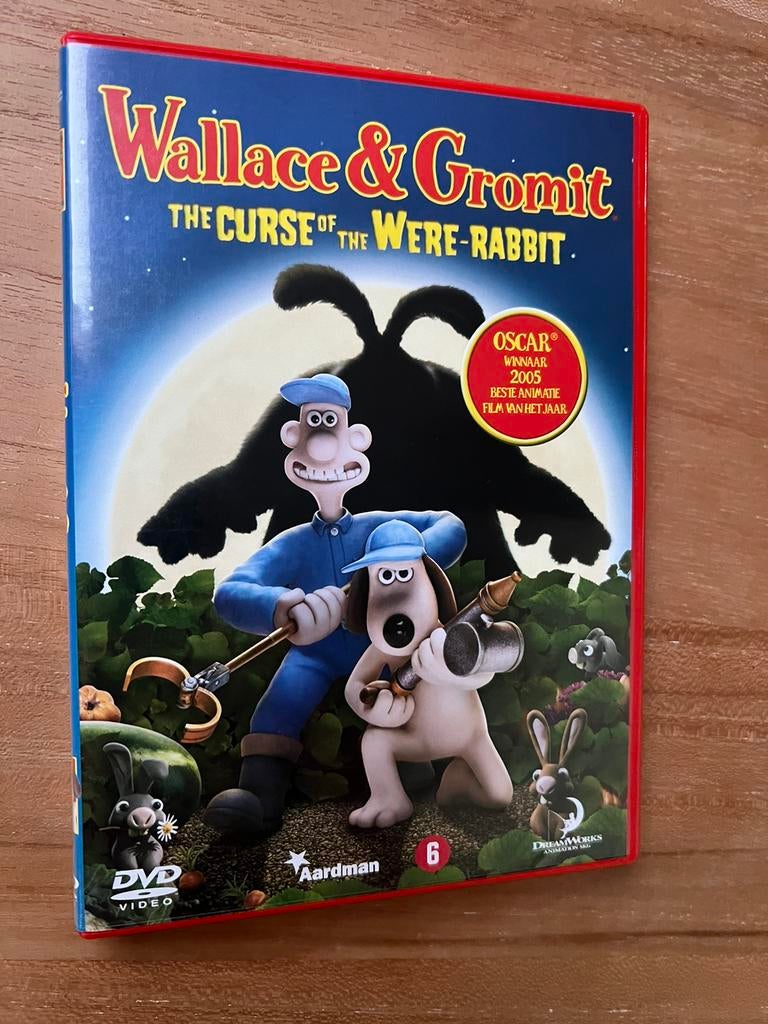 Dvd Wallace & Gromit - The Curse Of The Were-Rabbit, Vanaf 6 jaar, Ophalen of Verzenden, Zo goed als nieuw, Tekenfilm