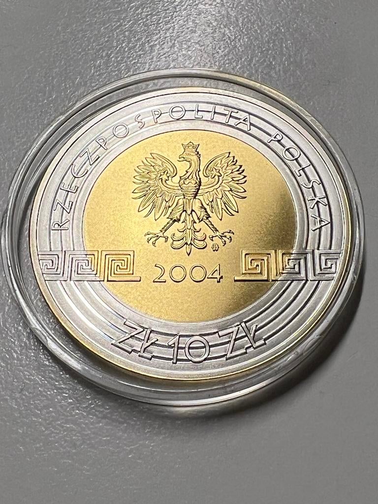 Polen 10 zl Olympiada Ateny 2004 zolver, Ophalen of Verzenden