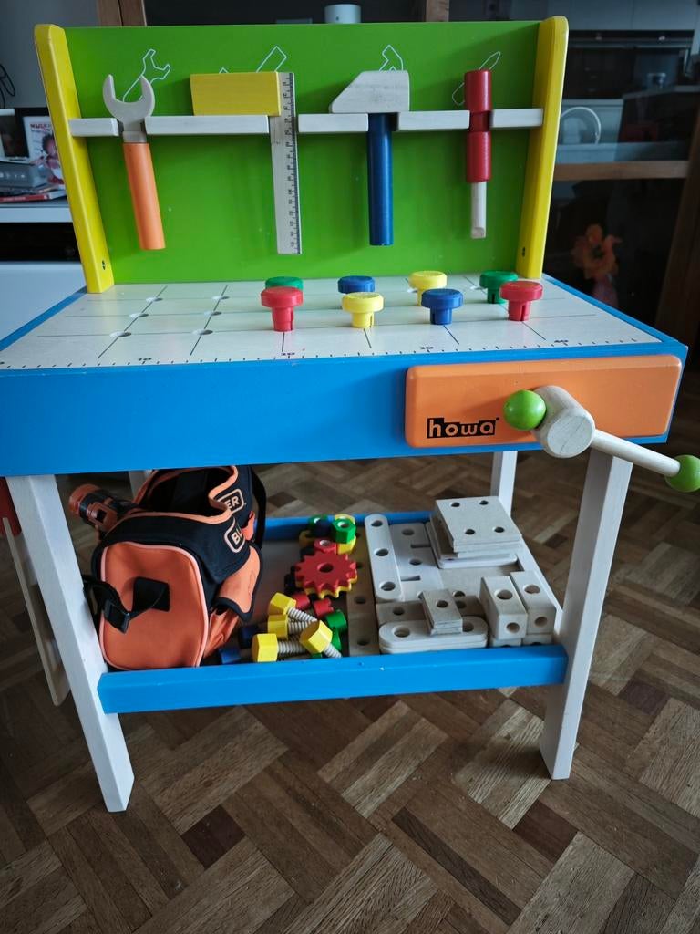 Kinder werkbank met toebehoren, Ophalen