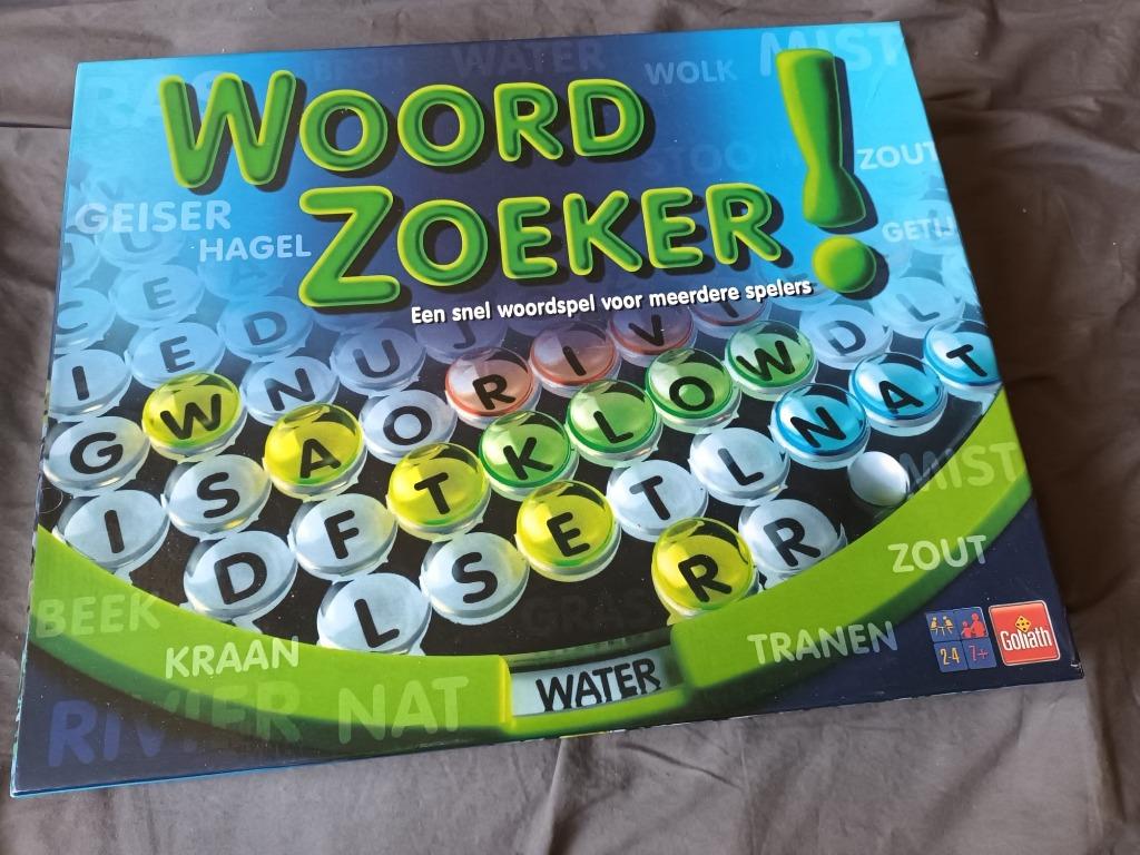 Woordzoeker gezelschapsspel, Hobby en Vrije tijd, Gezelschapsspellen | Bordspellen, Ophalen of Verzenden, Zo goed als nieuw, Goliath