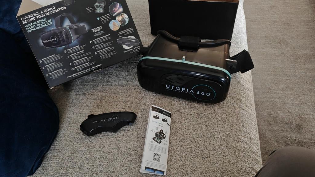 Virtual reality 3D headset met controller, Consoles de jeu & Jeux vidéo, Consoles de jeu | Sony Portables | Accessoires, Enlèvement ou Envoi