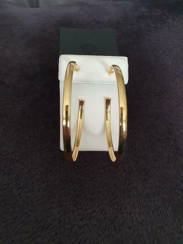 Goudkleurige creolen in plaqué, Ophalen of Verzenden, Nieuw, Goud, Hangers