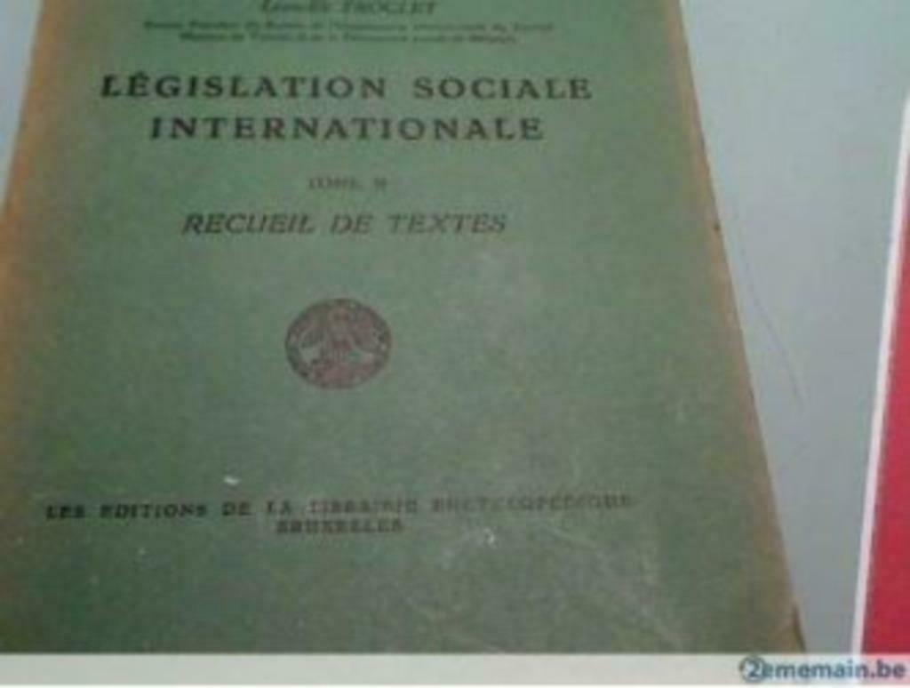 Cahiers de législation sociale internationale, Enlèvement ou Envoi